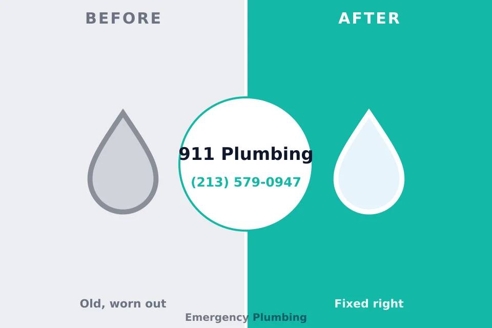 Before and after: plumbing repair Norton, VA